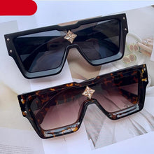 Load image into Gallery viewer, Oversized Square Shape Sunglasses For Women & Men New Luxury Design Sun Glasses For Female New Fashionable Large Frame Silver Mirror Eyewear
