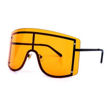 Load image into Gallery viewer, Oversized Women Blue & Yellow Gradient Sunglasses Fashionable Rimless In Metal For Female New Shades Personality Eyewear