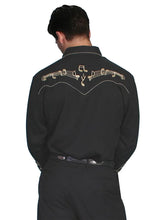 Load image into Gallery viewer, Scully Gold Music Note Embroidery - Mens Western Shirt