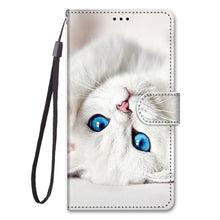 Load image into Gallery viewer, Painted Leather Flip Phone Case For Xiaomi Redmi 8 9 9A 9C 9T Redmi 10 Lion Cat Butterfly Wallet Card Holder Stand Book Cover Colorful PU Leather Wallet Flip Cover Shockproof Card Slots Holder Side Pocket Magnetic Closure Stylish Case