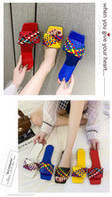Load image into Gallery viewer, Party Luxury Ladies Slippers Charm Design Open-Toe Beach Flat Sandals Casual Flip Flops Women Shoes Flat Sandals Slip On Slide Sandals Leather Strap Flat Sandals