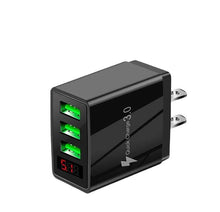 Load image into Gallery viewer, PBG 3 Port Wall Charger with LED Voltage Display Charge 3 Devices at once!