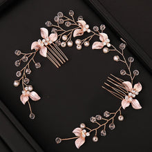 Load image into Gallery viewer, Pearl Leaf Comb Headband Hair Accessories For Women Tiara Headband Wedding Accessories Headband on the head Gorgeous Hair Accessories For Women
