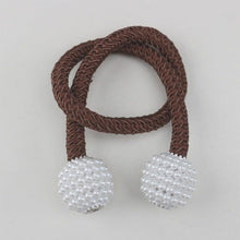 Load image into Gallery viewer, Pearl Magnetic Curtain Clip Curtain Holder Tieback Buckle Clips Hanging Ball Buckle Tie Back Curtain Accessories Home Decor Decorative Curtain Holdbacks Crystal Tie Backs For Curtains Curtain Holders For Window Draperies