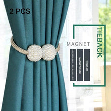 Load image into Gallery viewer, Pearl Magnetic Curtain Clip Curtain Holder Tieback Buckle Clips Hanging Ball Buckle Tie Back Curtain Accessories Home Decor Decorative Curtain Holdbacks Crystal Tie Backs For Curtains Curtain Holders For Window Draperies