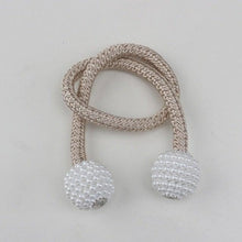 Load image into Gallery viewer, Pearl Magnetic Curtain Clip Curtain Holder Tieback Buckle Clips Hanging Ball Buckle Tie Back Curtain Accessories Home Decor Decorative Curtain Holdbacks Crystal Tie Backs For Curtains Curtain Holders For Window Draperies