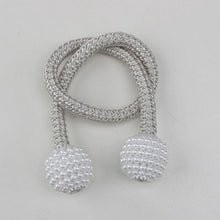 Load image into Gallery viewer, Pearl Magnetic Curtain Clip Curtain Holder Tieback Buckle Clips Hanging Ball Buckle Tie Back Curtain Accessories Home Decor Decorative Curtain Holdbacks Crystal Tie Backs For Curtains Curtain Holders For Window Draperies