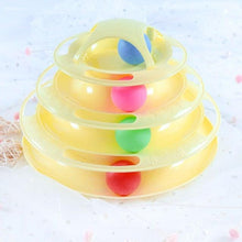 Load image into Gallery viewer, Pet Cat Toy Training Amusement Plate Kitten Tower Tracks Disc Cat Intelligence Amusement Triple Disc tumbler Fish Animal Toy For Small Dogs Wiggle Fish Catnip Toys Motion Kitten Toy Plush Interactive Cat Toys for Cat Exercise
