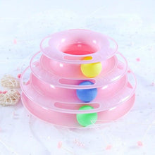 Load image into Gallery viewer, Pet Cat Toy Training Amusement Plate Kitten Tower Tracks Disc Cat Intelligence Amusement Triple Disc tumbler Fish Animal Toy For Small Dogs Wiggle Fish Catnip Toys Motion Kitten Toy Plush Interactive Cat Toys for Cat Exercise