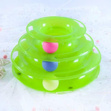 Load image into Gallery viewer, Pet Cat Toy Training Amusement Plate Kitten Tower Tracks Disc Cat Intelligence Amusement Triple Disc tumbler Fish Animal Toy For Small Dogs Wiggle Fish Catnip Toys Motion Kitten Toy Plush Interactive Cat Toys for Cat Exercise