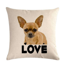 Load image into Gallery viewer, Pet Dog Elegant Design Linen Cotton Throw Pillow Covers Dog Pattern Cotton Throw Pillow Covers Car Sofa Cushion Cover Pillowcases Couch Cushion Cover Home Sofa Bed Decorative Pillows