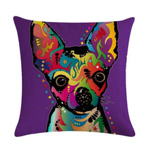 Load image into Gallery viewer, Pet Dog Elegant Design Linen Cotton Throw Pillow Covers Dog Pattern Cotton Throw Pillow Covers Car Sofa Cushion Cover Pillowcases Couch Cushion Cover Home Sofa Bed Decorative Pillows