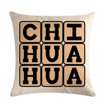 Load image into Gallery viewer, Pet Dog Elegant Design Linen Cotton Throw Pillow Covers Dog Pattern Cotton Throw Pillow Covers Car Sofa Cushion Cover Pillowcases Couch Cushion Cover Home Sofa Bed Decorative Pillows