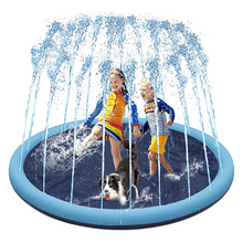 Load image into Gallery viewer, Pet Swimming Pool Pet Sprinkler Pad Inflatable Water Spray Mat Tub Summer Play Cooling Mat Dog Bathtub Dog Cooling Mat Pet Bed Sprinkler Pad for Dogs & Kids PVC Splash Pad for Kids Age Water Toys for Summer Outdoor