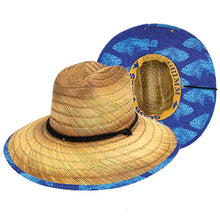 Load image into Gallery viewer, Peter Grimm Sea School - Rye Straw Lifeguard Hat
