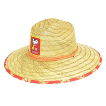 Load image into Gallery viewer, Peter Grimm Peanuts Joe Cool Snoopy - Rye Straw Lifeguard Hat