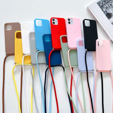 Load image into Gallery viewer, Phone Case Strap Cord Chain Phone Case For Xiaomi Redmi Note 10 9 10S 9S Pro Max 10 9 9A 9C Cover Mi POCO X3 NFC Pro 12 Pro 11 Lite Crossbody Case Soft Matte Phone Holder with Neck Strap