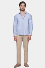 Load image into Gallery viewer, premium Cotton Dress Shirt (Light Azure)