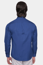Load image into Gallery viewer, Premium Cotton Dress Shirt (Royal)