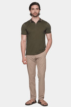 Load image into Gallery viewer, The Mercerized Cotton Polo (Olive)