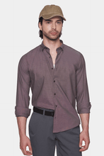 Load image into Gallery viewer, Premium Cotton Dress Shirt (coffee)