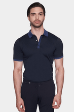 Load image into Gallery viewer, The Mercerized Cotton Polo (Admiral Blue)