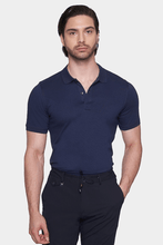 Load image into Gallery viewer, The Mercerized Cotton Polo (Deep Sea)