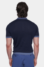 Load image into Gallery viewer, The Mercerized Cotton Polo (Marine Blue)