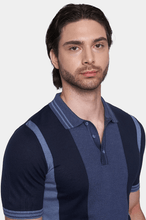 Load image into Gallery viewer, The Mercerized Cotton Polo (Marine Blue)