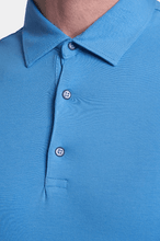 Load image into Gallery viewer, The Mercerized Cotton Polo (Blue)