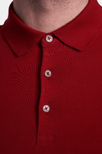 Load image into Gallery viewer, The Mercerized Cotton Polo (Cardinal Red)