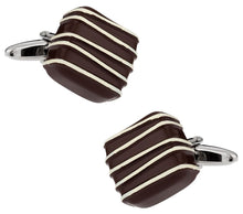 Load image into Gallery viewer, Piece of Chocolate Cufflinks