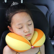 Load image into Gallery viewer, Pillow Kids Newborn Travel Neck Pillow U-Shape For Car Headrest Air Cushion Child Car Seat Head Support Infant Baby Cotton U-shaped Pillow Car Neck Pillow Noon Rest Pillow Plane Travel Pillow Kids Neck Travel Pillows Cute U-Shaped Animal Pillow for Cars