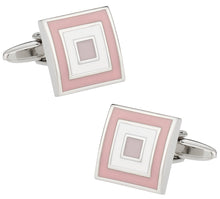 Load image into Gallery viewer, Pink Bullseye Cufflinks