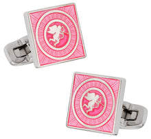 Load image into Gallery viewer, Pink Cupid Valentine Cufflinks