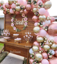 Load image into Gallery viewer, Pink White And Gold Balloon Garland Arch Kit For Bridal Shower Wedding Decors Baby Shower Party Decoration For Girls Birthday