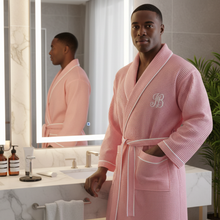 Load image into Gallery viewer, Premium Waffle Piping Robe for Men