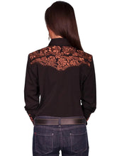 Load image into Gallery viewer, Scully Floral Tooled Embroidery - Women's Western Shirt