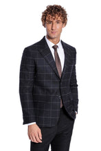 Load image into Gallery viewer, Plaid Wool Black Men Blazer - Wessi