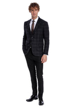 Load image into Gallery viewer, Plaid Wool Black Men Blazer - Wessi