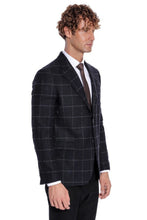 Load image into Gallery viewer, Plaid Wool Black Men Blazer - Wessi