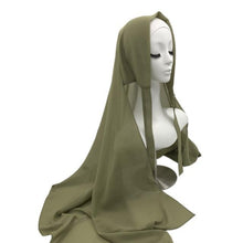 Load image into Gallery viewer, Plain Colorful Soft Lightweight Chiffon Elegant Hijab Scarf With Bandage Non-Slip Chiffon Echarpe Elegant Breathable Islam Long Hijabs Headband Fashion Turban Headwrap For Women