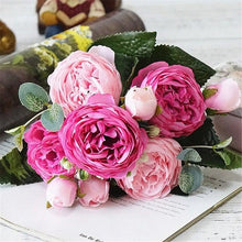Load image into Gallery viewer, Plastic Vases Anti-ceramic Unbreakable Basket Imitation Rattan Flower Vase For Home Décor Desktop Decoration Living Room Office or Bookshelf