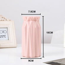 Load image into Gallery viewer, Plastic Vases Anti-ceramic Unbreakable Basket Imitation Rattan Flower Vase For Home Décor Desktop Decoration Living Room Office or Bookshelf