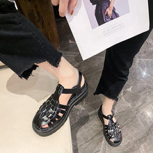 Load image into Gallery viewer, Platform Women's Sandals Summer Fashion Women Beach Classic Sandal Comfortable Beach Pool Platforms Sandals With Buckle Open Toe Ankle Strap Thick-Soled Casual Women's Shoes