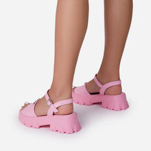 Load image into Gallery viewer, Platform Women's Sandals Summer Fashion Women Beach Classic Sandal Comfortable Beach Pool Platforms Sandals With Buckle Open Toe Ankle Strap Thick-Soled Casual Women's Shoes