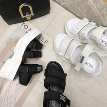 Load image into Gallery viewer, Platform Women's Sandals Summer Fashion Women Chunky Beach Sandal Comfortable Universal Comfortable Quick-Drying Casual Sport Summer Casual Non-Slip Beach Platform Shoes Sandals