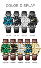 Load image into Gallery viewer, POEDAGAR Waterproof Leather Men's Quartz Watch