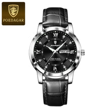 Load image into Gallery viewer, POEDAGAR Waterproof Leather Men's Quartz Watch