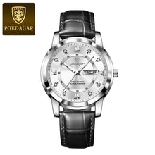 Load image into Gallery viewer, POEDAGAR Waterproof Leather Men's Quartz Watch